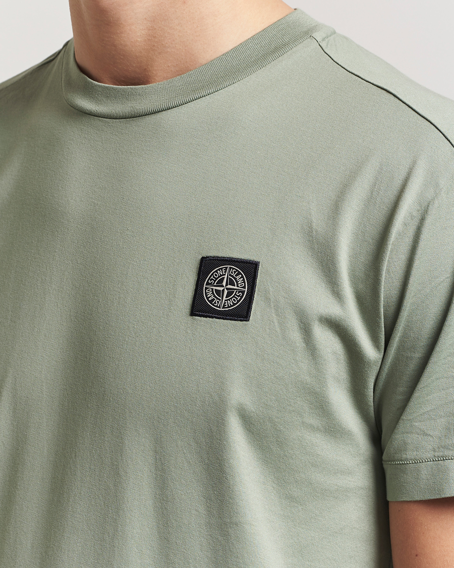 Herren | T-Shirts | Stone Island | Garment Dyed Cotton Jersey T-Shirt Sage