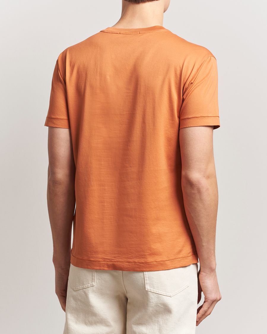 Herren | T-Shirts | Stone Island | Garment Dyed Cotton Jersey T-Shirt Sienna