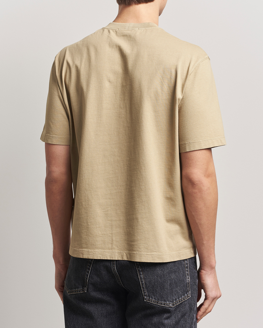 Herren | T-Shirts | Stone Island | Combed Organic Cotton T-Shirt Biscuit