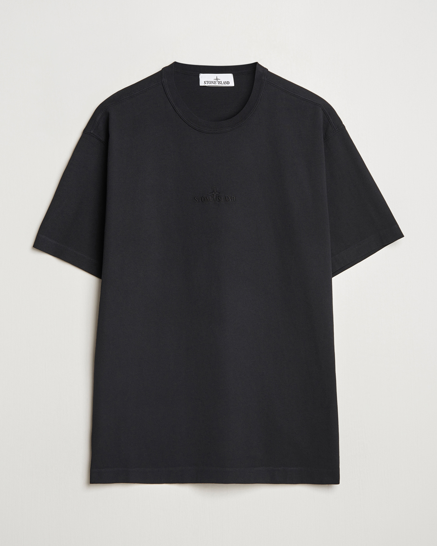 Herren | T-Shirts | Stone Island | Center Logo T-Shirt Black
