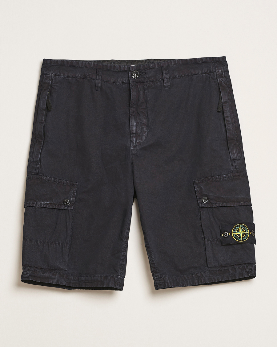 Herren | Shorts | Stone Island | Brushed Cotton Canvas Cargo Shorts Navy Blue