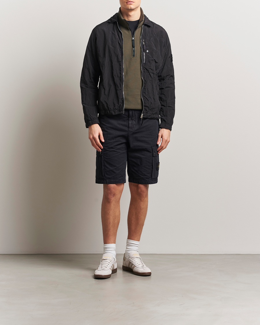 Herren | Shorts | Stone Island | Brushed Cotton Canvas Cargo Shorts Navy Blue