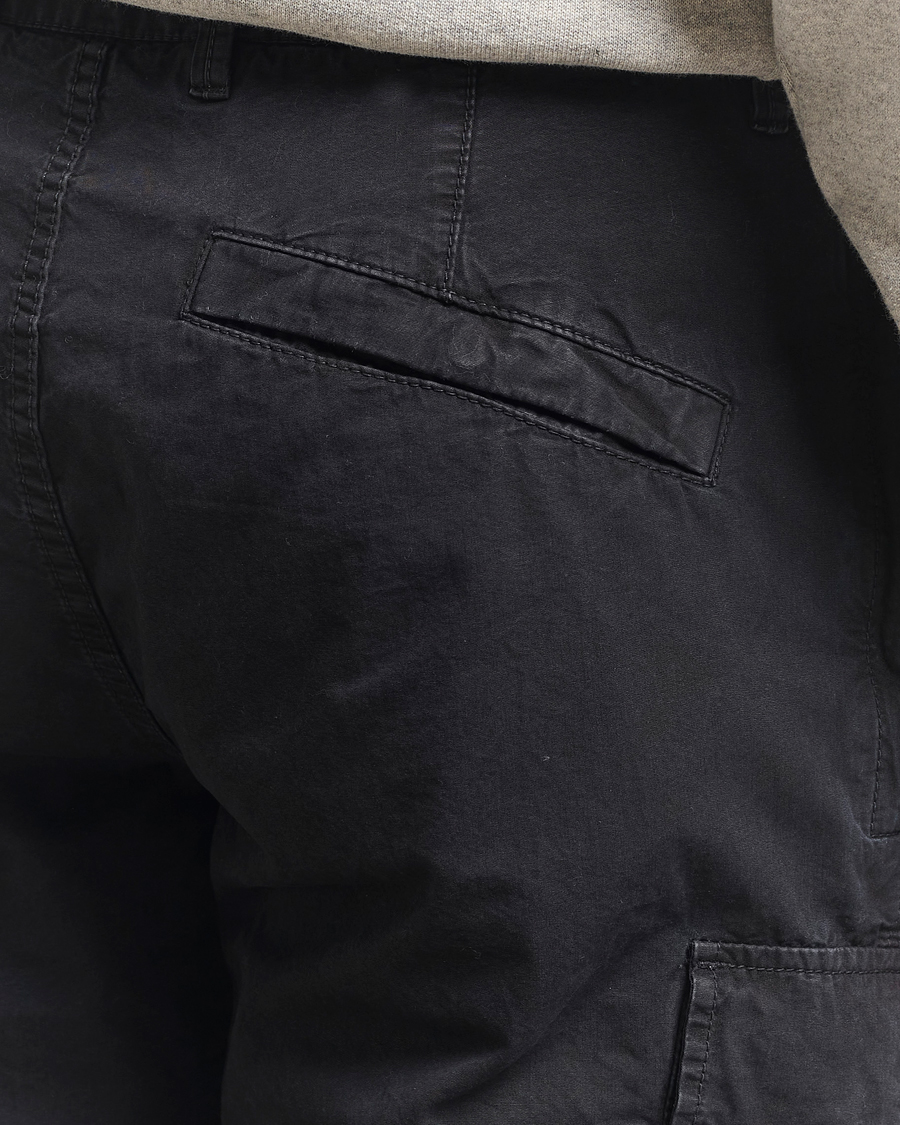 Herren | Shorts | Stone Island | Brushed Cotton Canvas Cargo Shorts Black