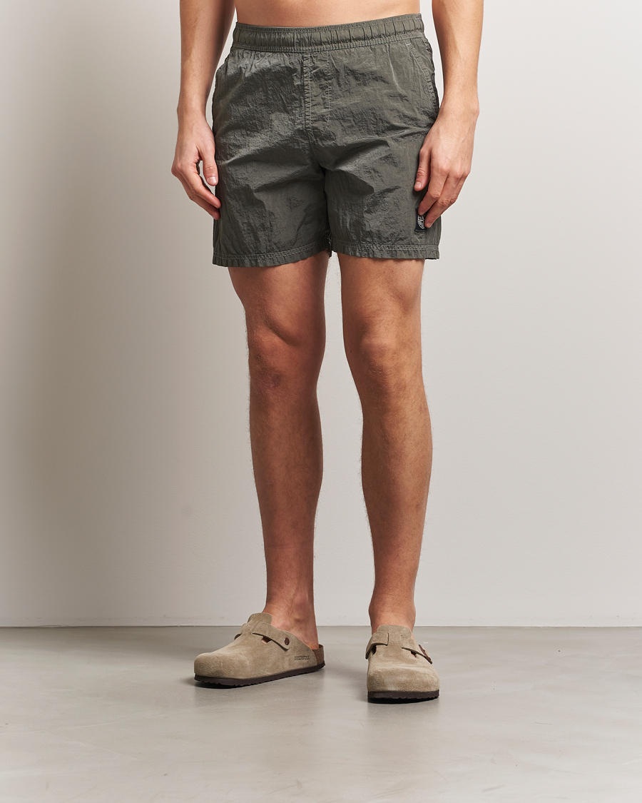 Herren | Badehosen | Stone Island | Nylon Metal Econyl Swimshorts Military Green