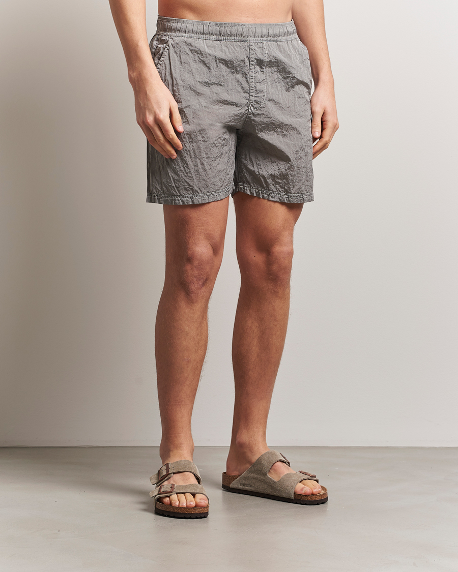 Herren | Badehosen | Stone Island | Nylon Metal Econyl Swimshorts Pearl Grey