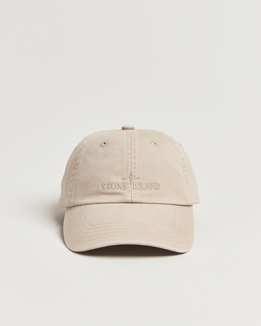 Herren | Stone Island Cotton Gabardine Cap Desert | Stone Island | Cotton Gabardine Cap Desert
