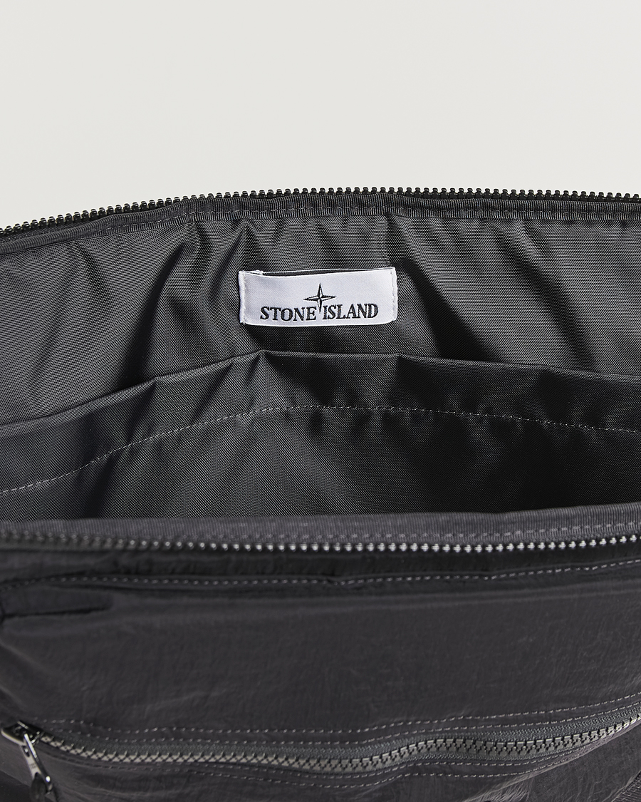 Herren | Stone Island Nylon Metal Pouch Portfolio Black | Stone Island | Nylon Metal Pouch Portfolio Black