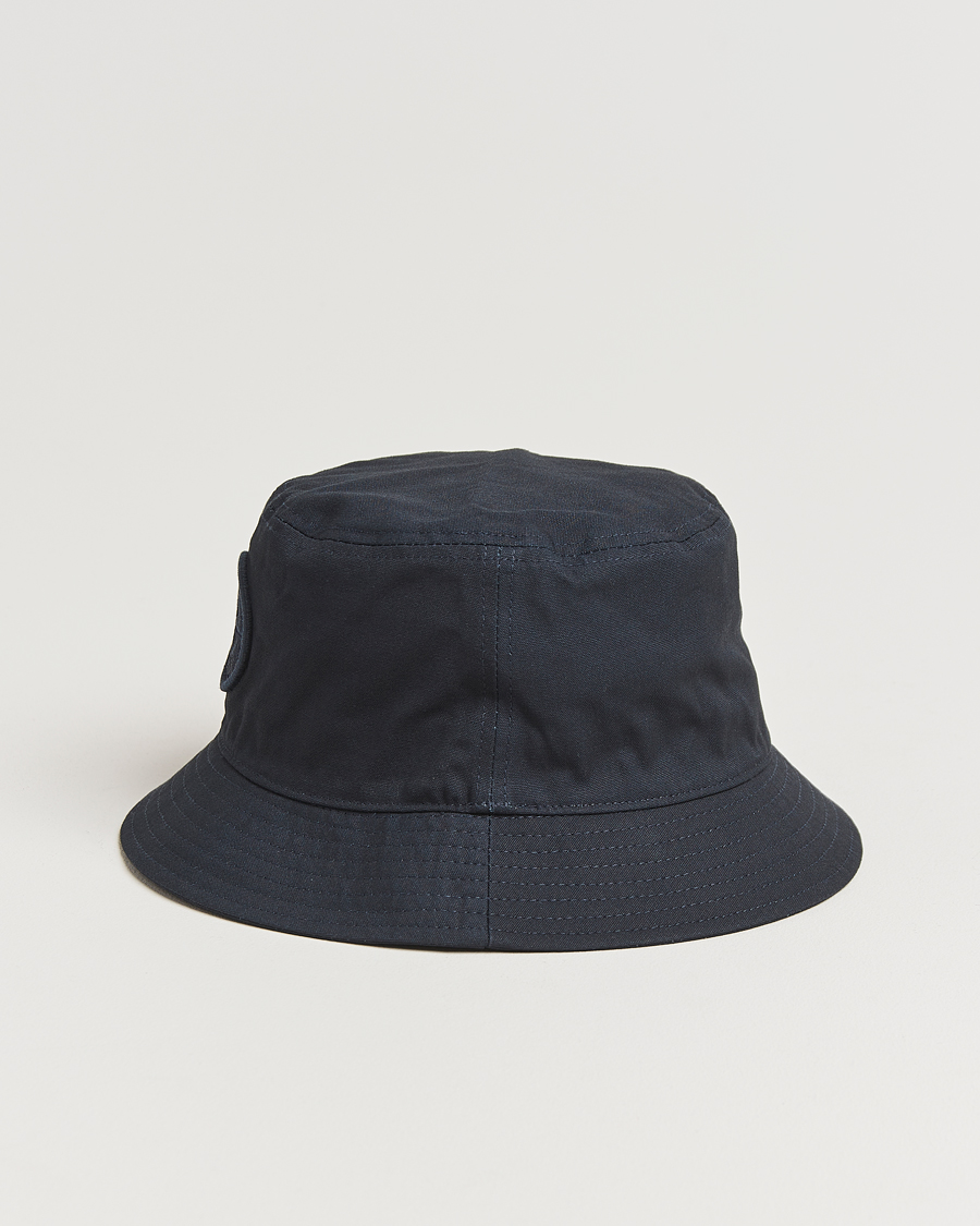 Herren | Stone Island Logo Bucket Hat Navy Blue | Stone Island | Logo Bucket Hat Navy Blue