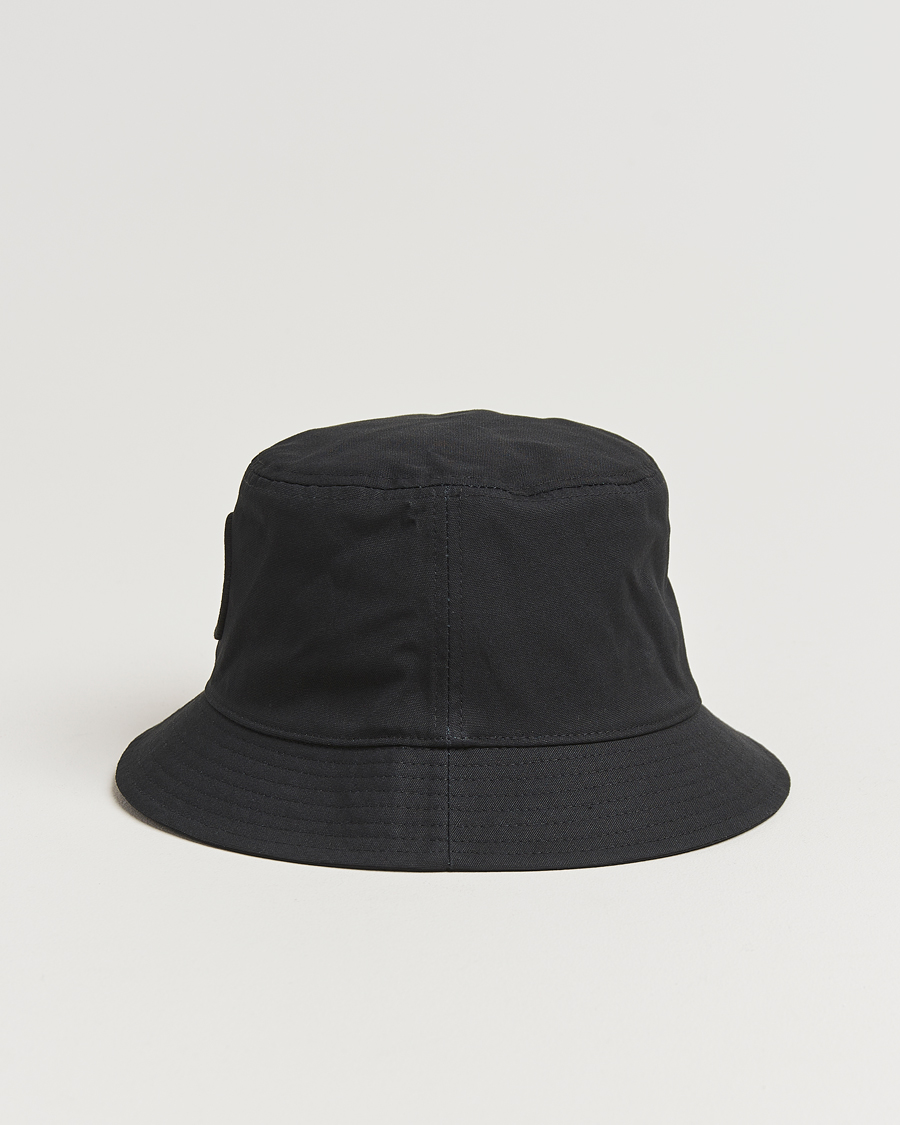 Herren | Stone Island Logo Bucket Hat Black | Stone Island | Logo Bucket Hat Black