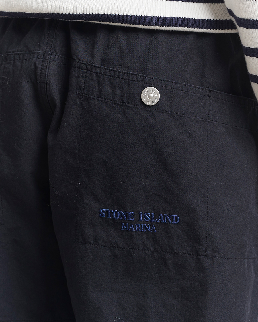 Herren | Hosen | Stone Island | Marina Organic Cotton Tela Pants Navy Blue