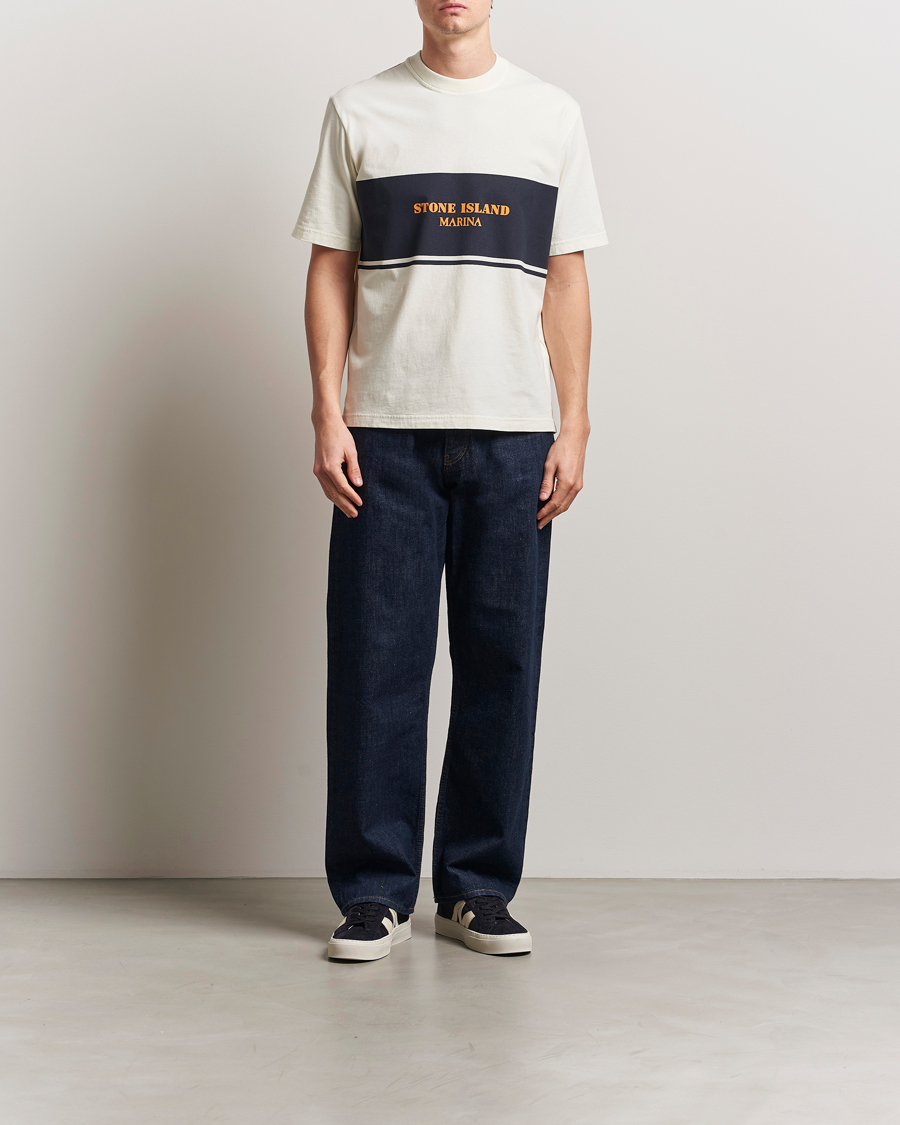 Herren | T-Shirts | Stone Island | Marina Organic Cotton T-Shirt Ivory