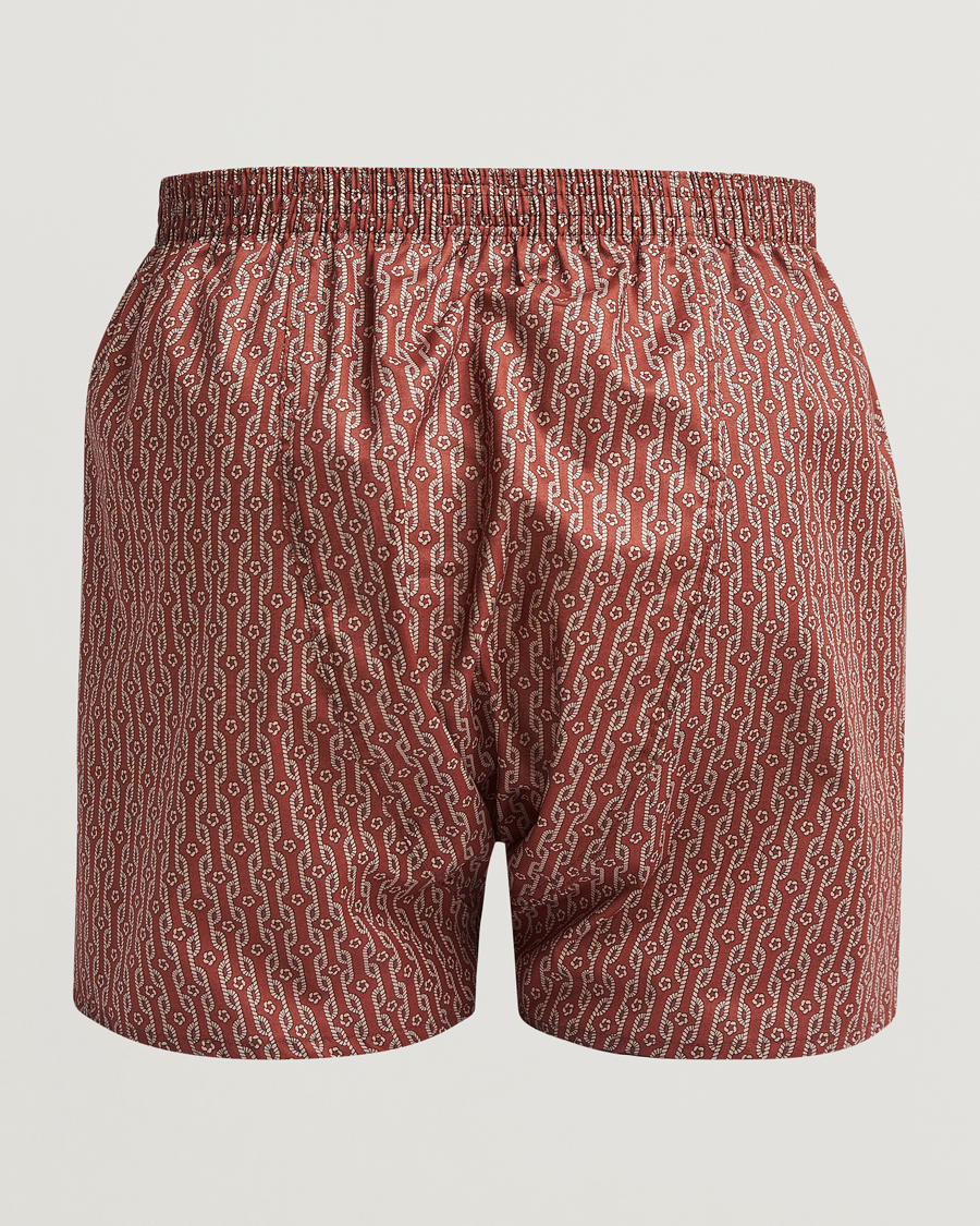 Herren | Unterwäsche | Derek Rose | Classic Fit Woven Cotton Boxer Shorts Red
