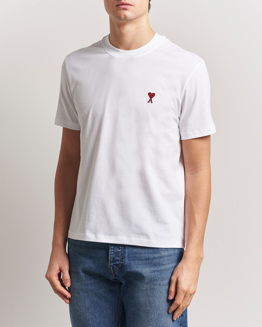 Herren | T-Shirts | AMI | Heart Logo T-Shirt White