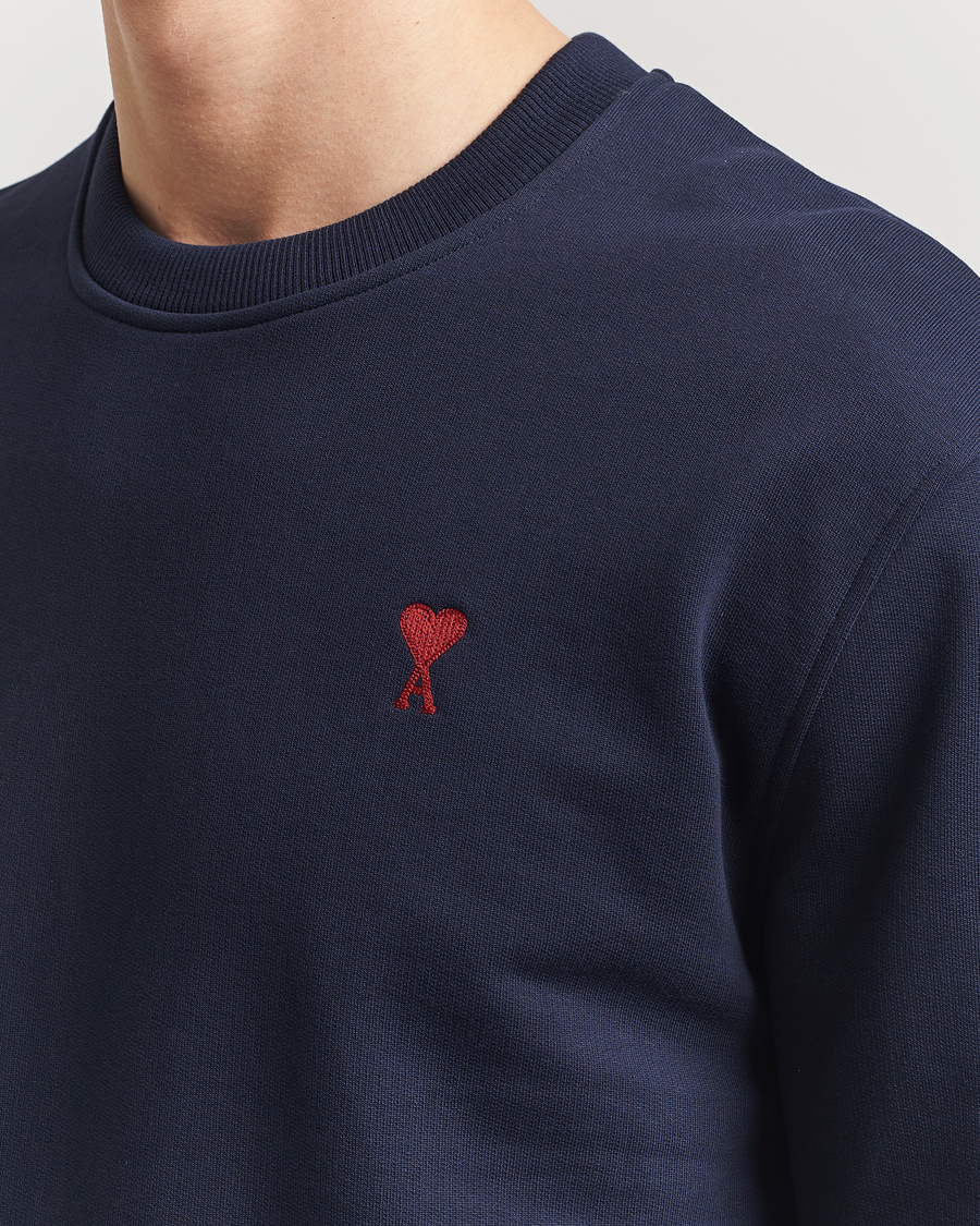 Herren | Pullover | AMI | Heart Logo Sweatshirt Night Blue