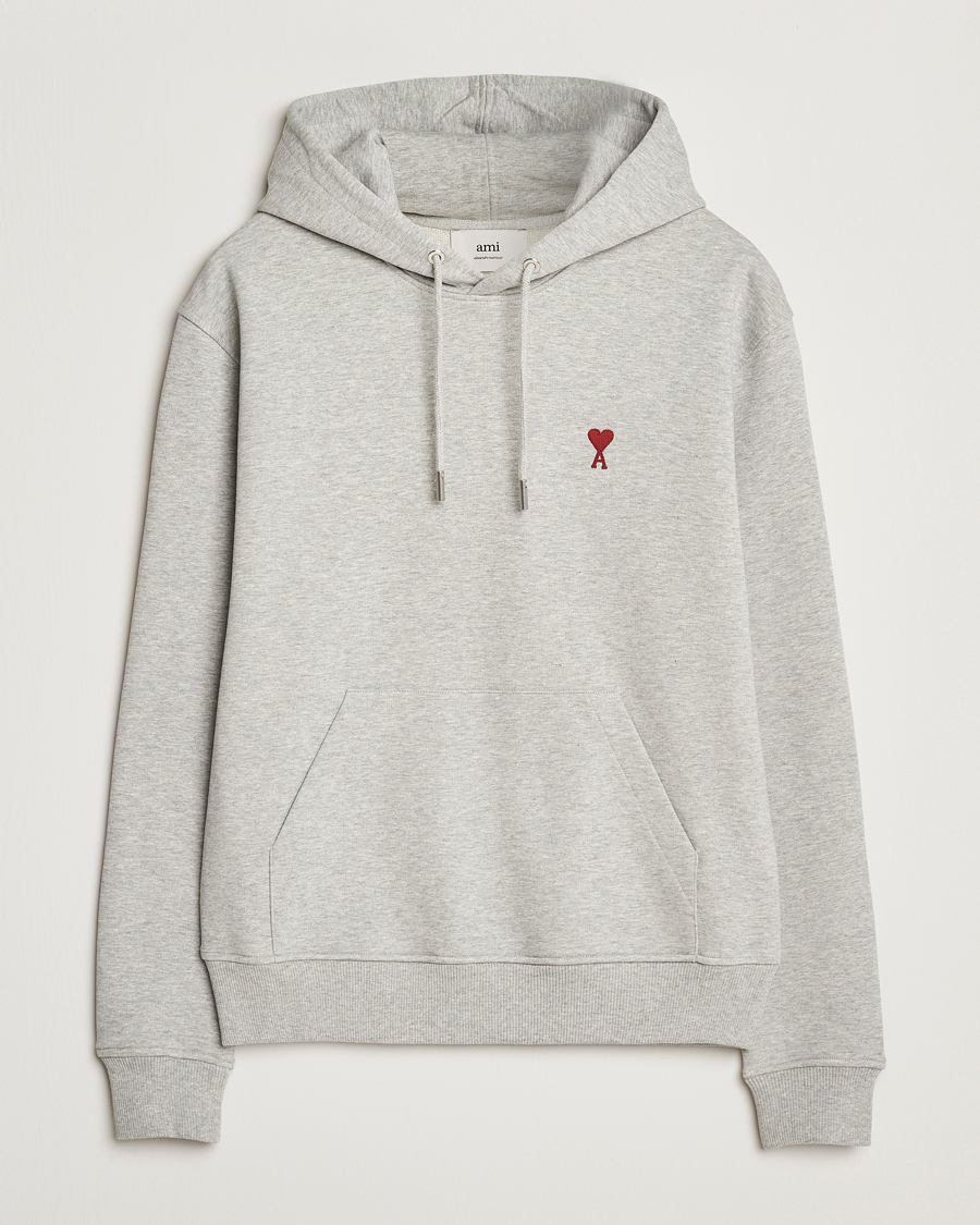 Herren | Pullover | AMI | Heart Logo Hoodie Heather Ash Grey