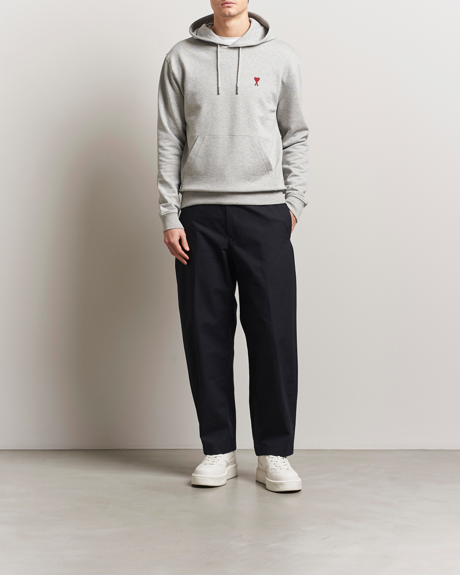 Herren | Pullover | AMI | Heart Logo Hoodie Heather Ash Grey