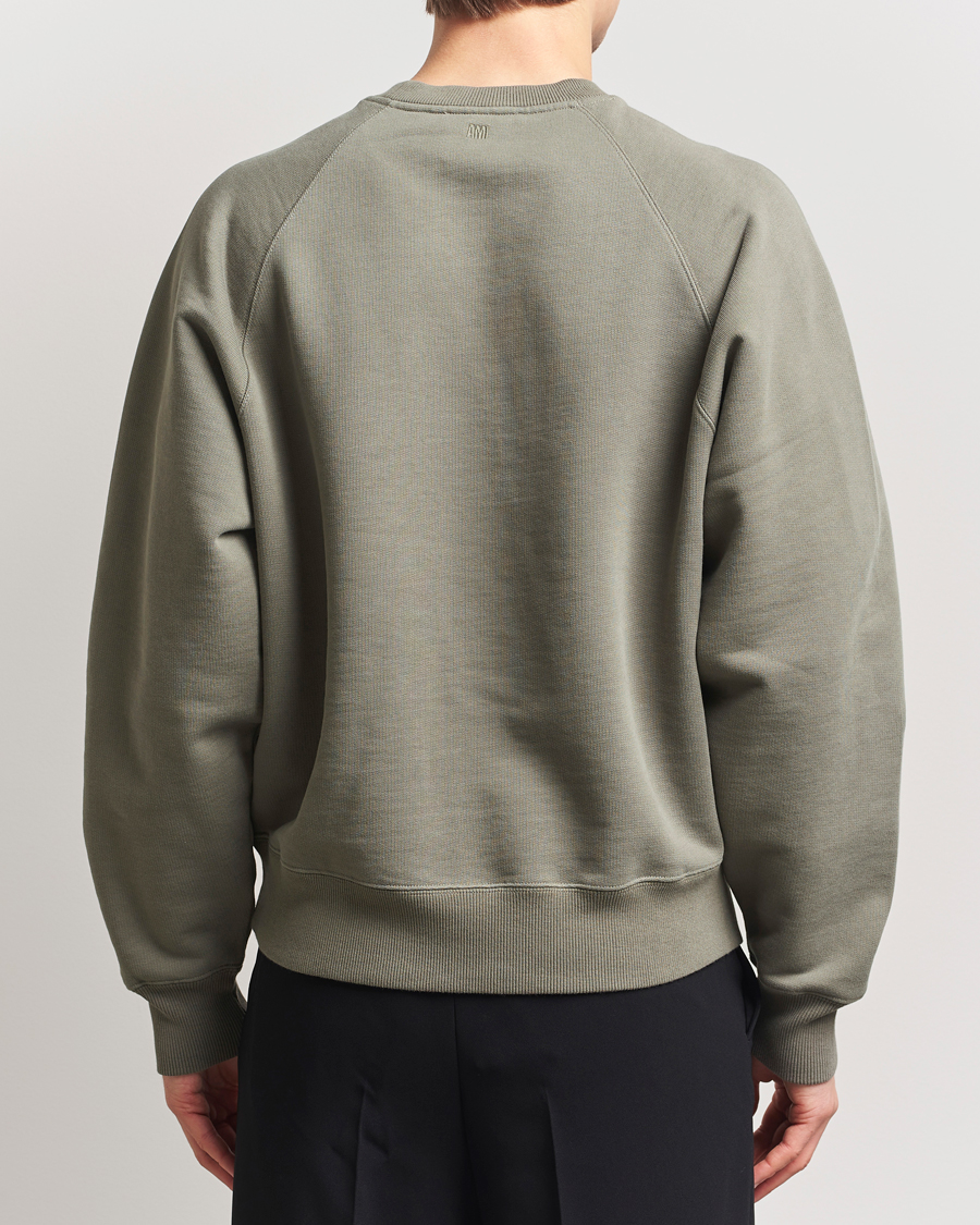 Herren | Pullover | AMI | Tonal Heart Logo Sweatshirt Smoke Grey