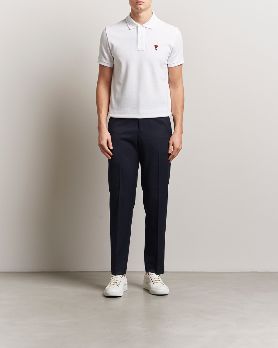 Herren | Poloshirts | AMI | Heart Logo Polo White