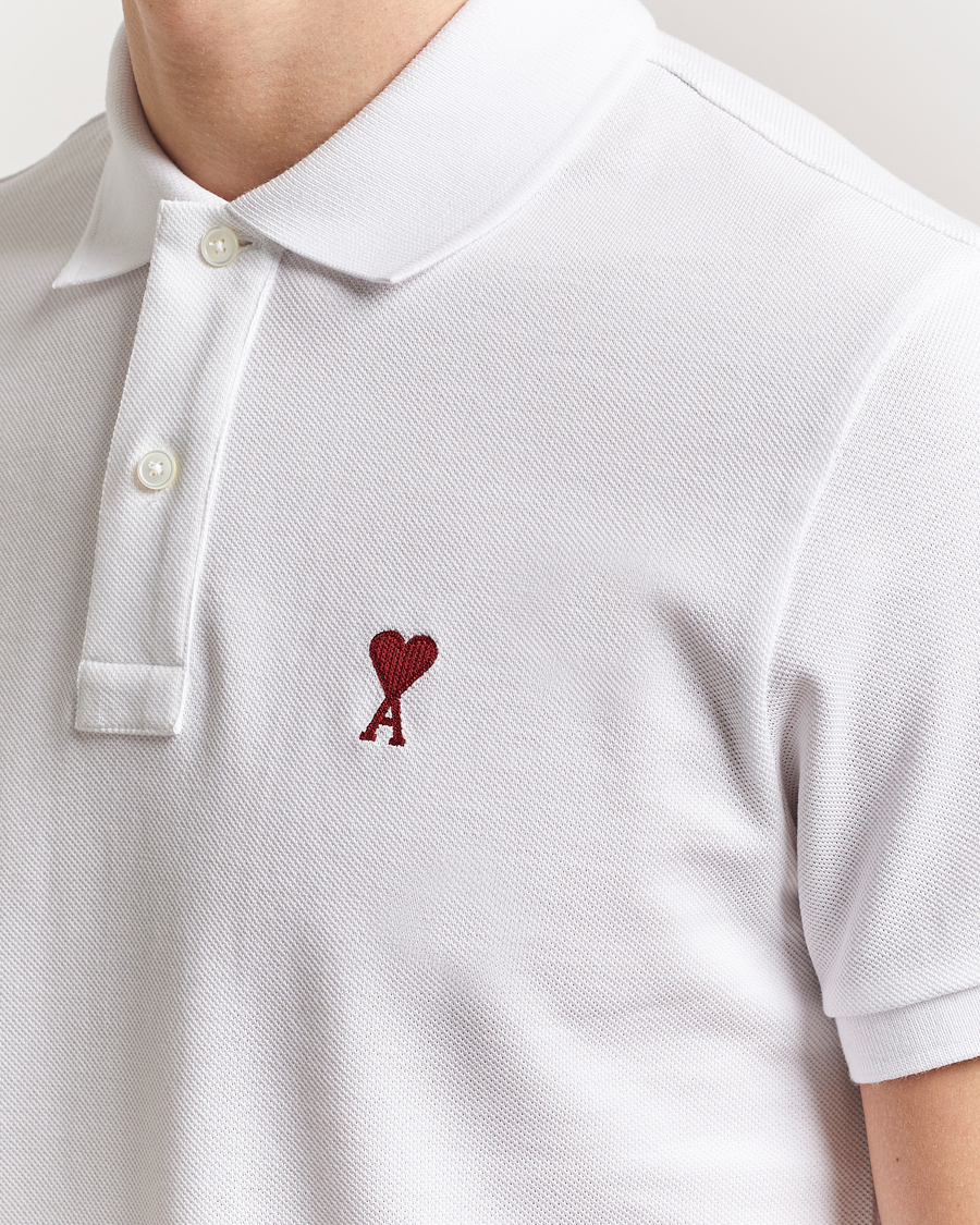 Herren | Poloshirts | AMI | Heart Logo Polo White
