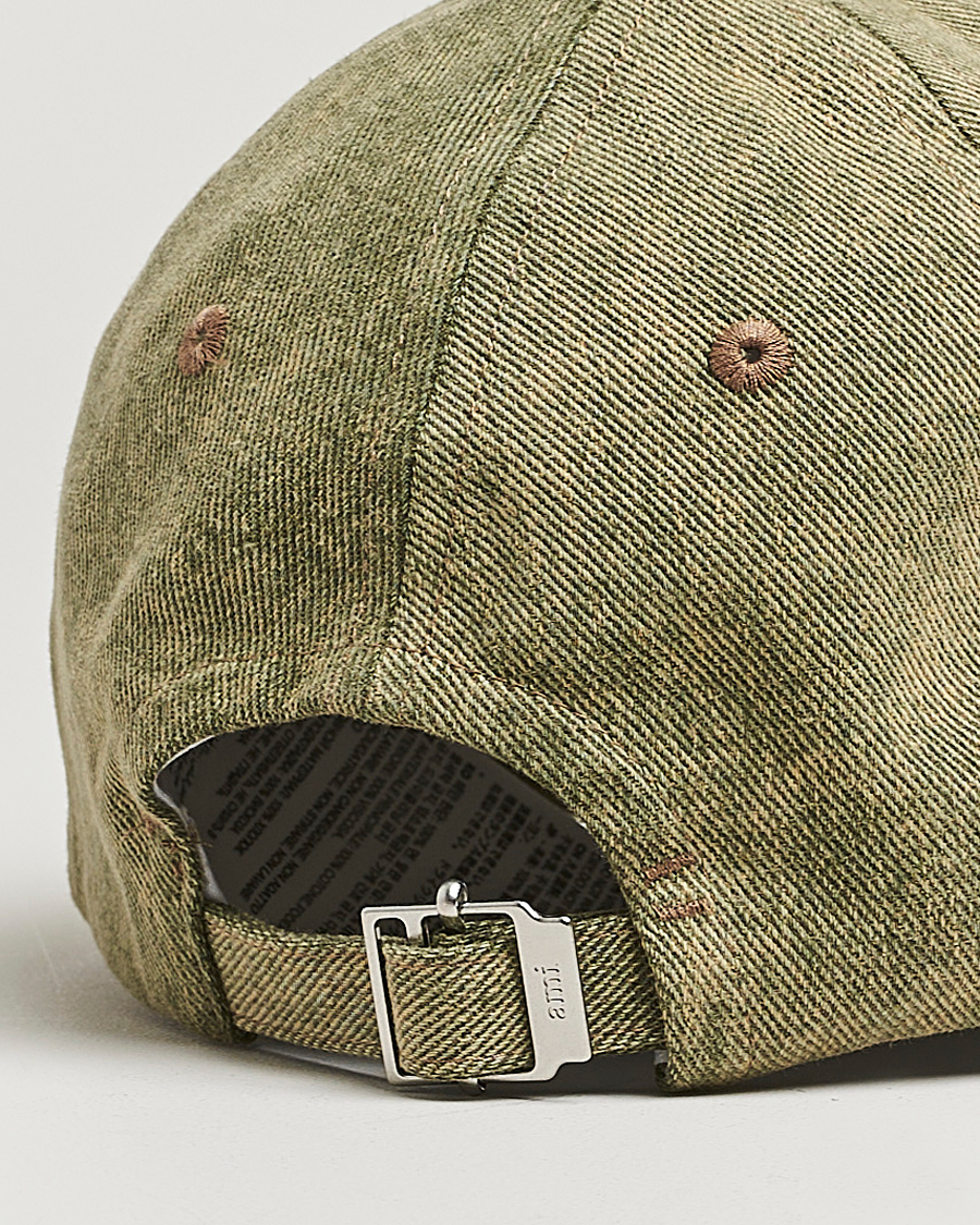 Herren | AMI Off White Heart Logo Cap Green | AMI | Off White Heart Logo Cap Green