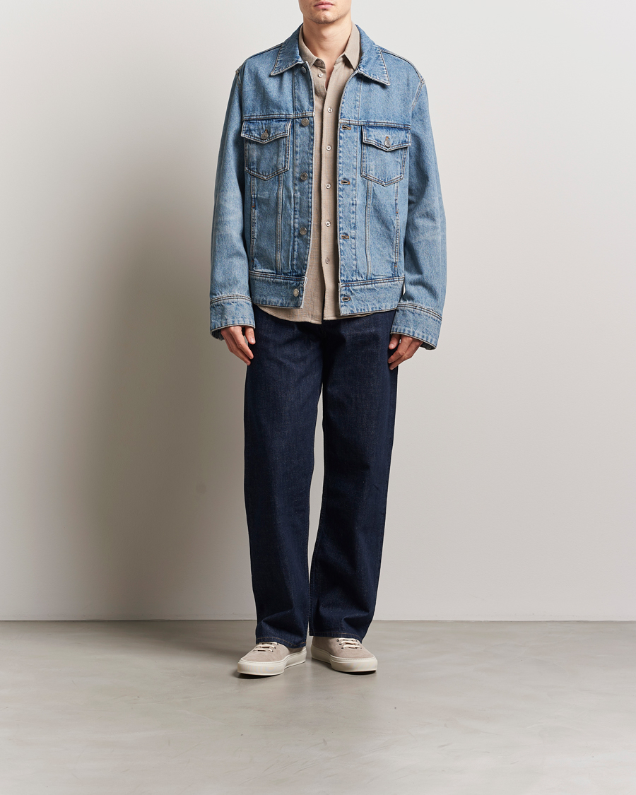 Herren | Jacken | AMI | Paris Trucker Jacket Used Blue