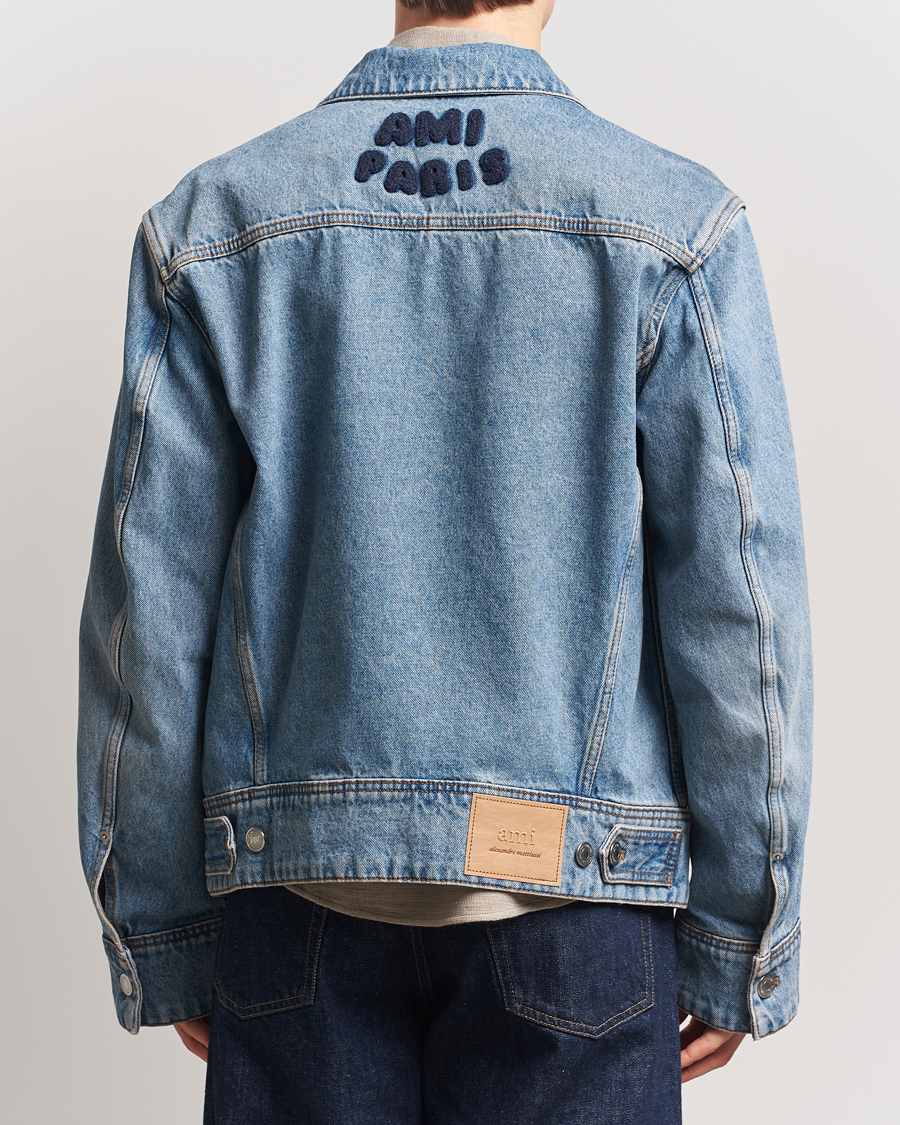 Herren | Jacken | AMI | Paris Trucker Jacket Used Blue