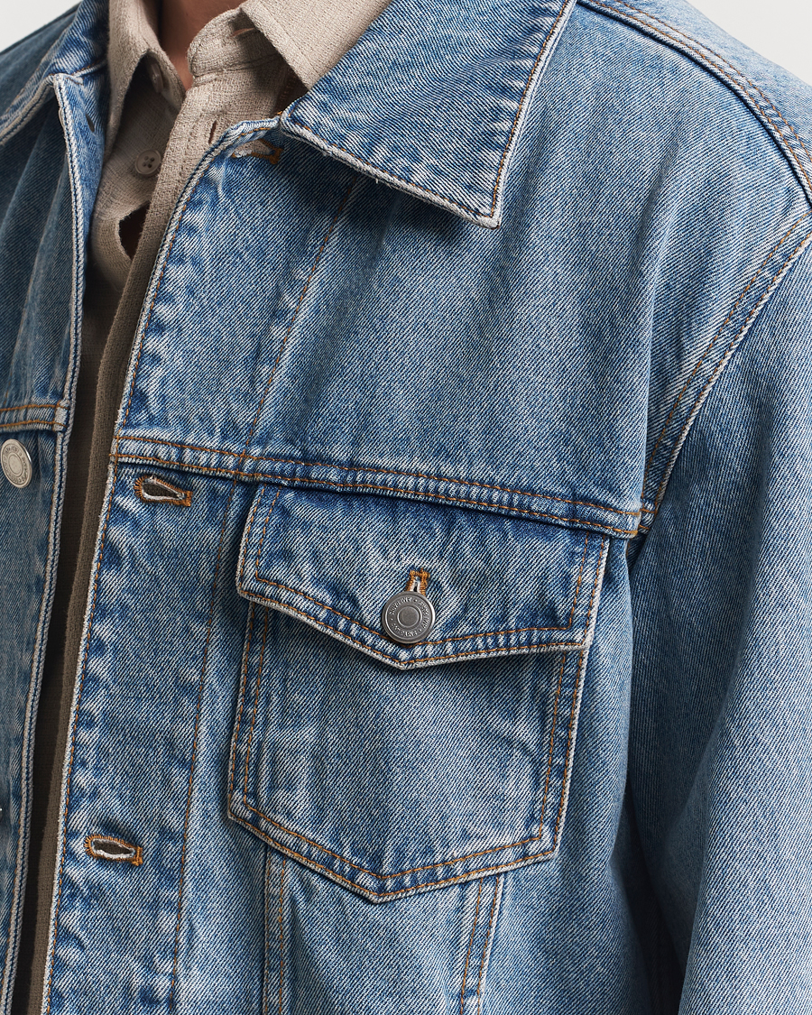 Herren | Jacken | AMI | Paris Trucker Jacket Used Blue
