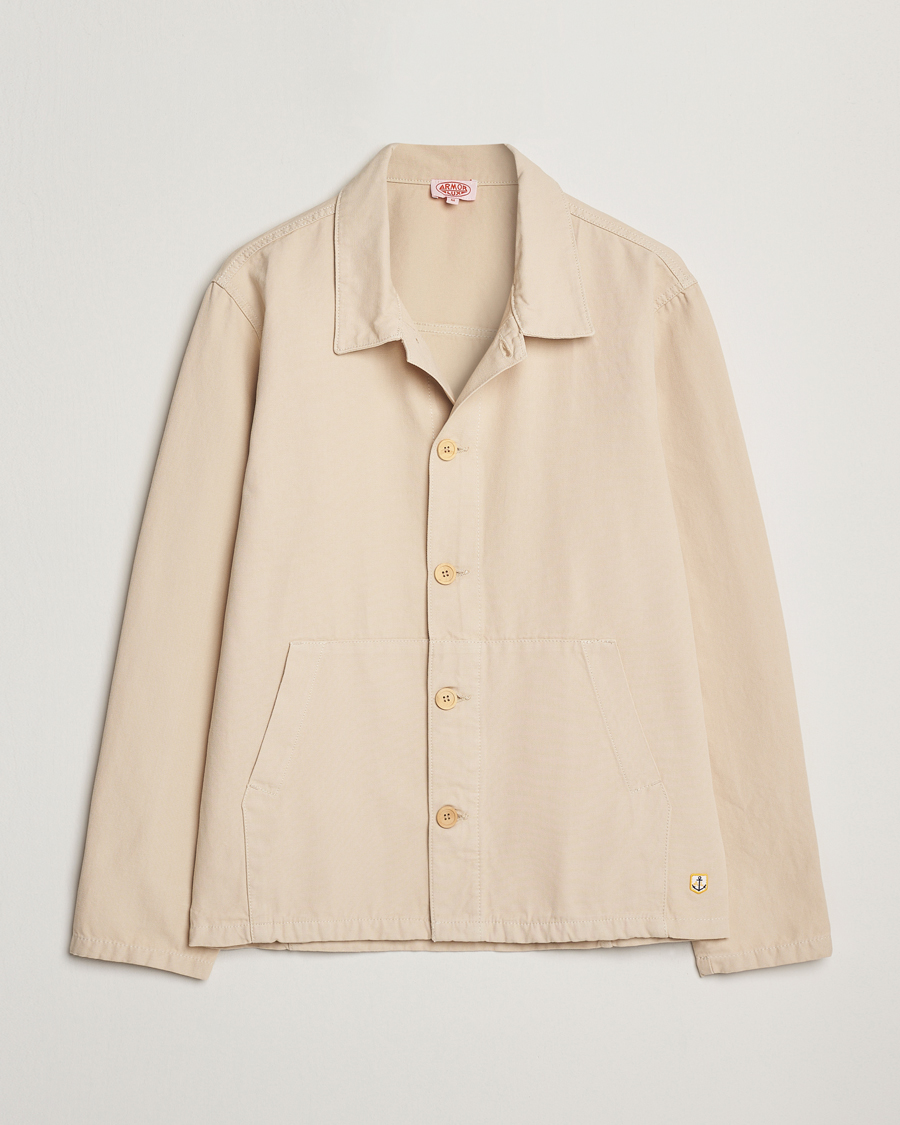 Herren | Hemden | Armor-lux | Veste Pecheur Heritage Overshirt Oyster Clair