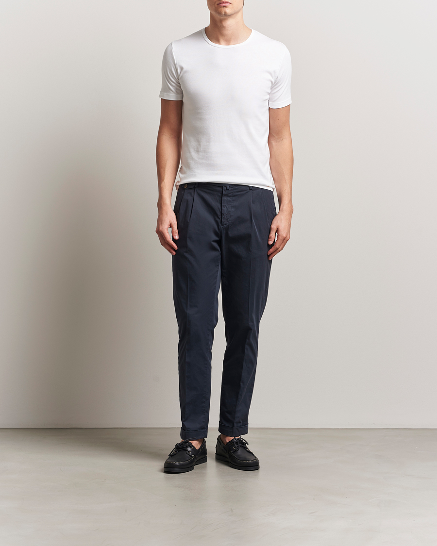 Herren | T-Shirts | Armor-lux | 2-Pack Crew Neck T-Shirt White/White