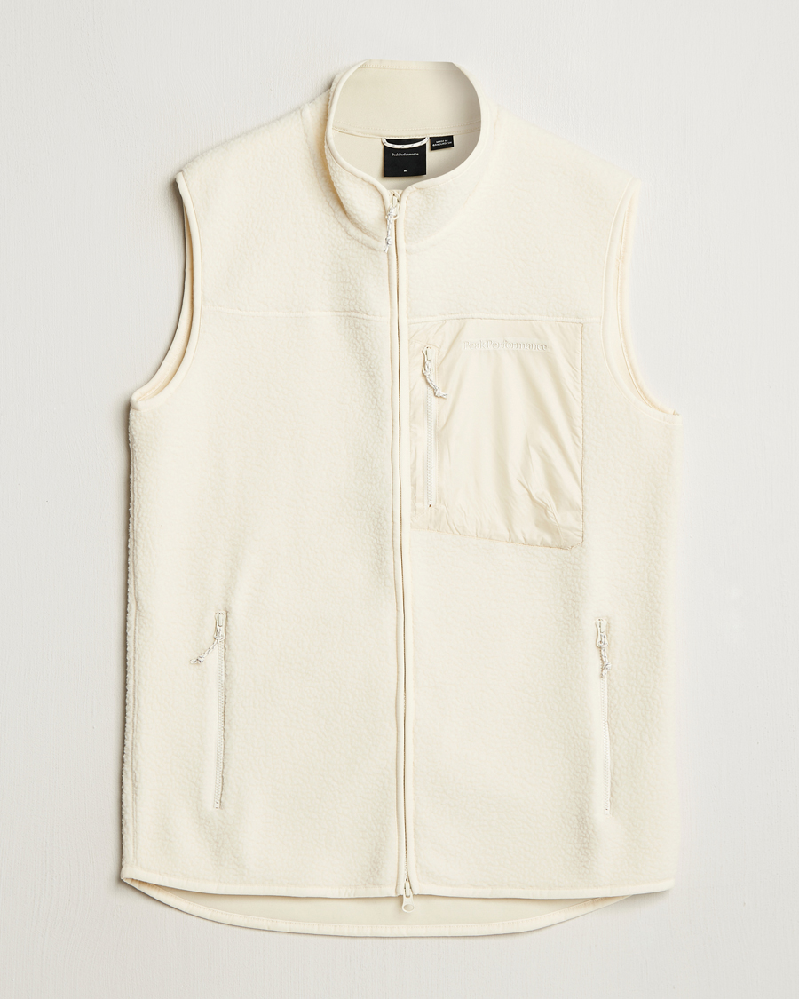 Herren | Pullover | Peak Performance | Pile Vest Vintage White
