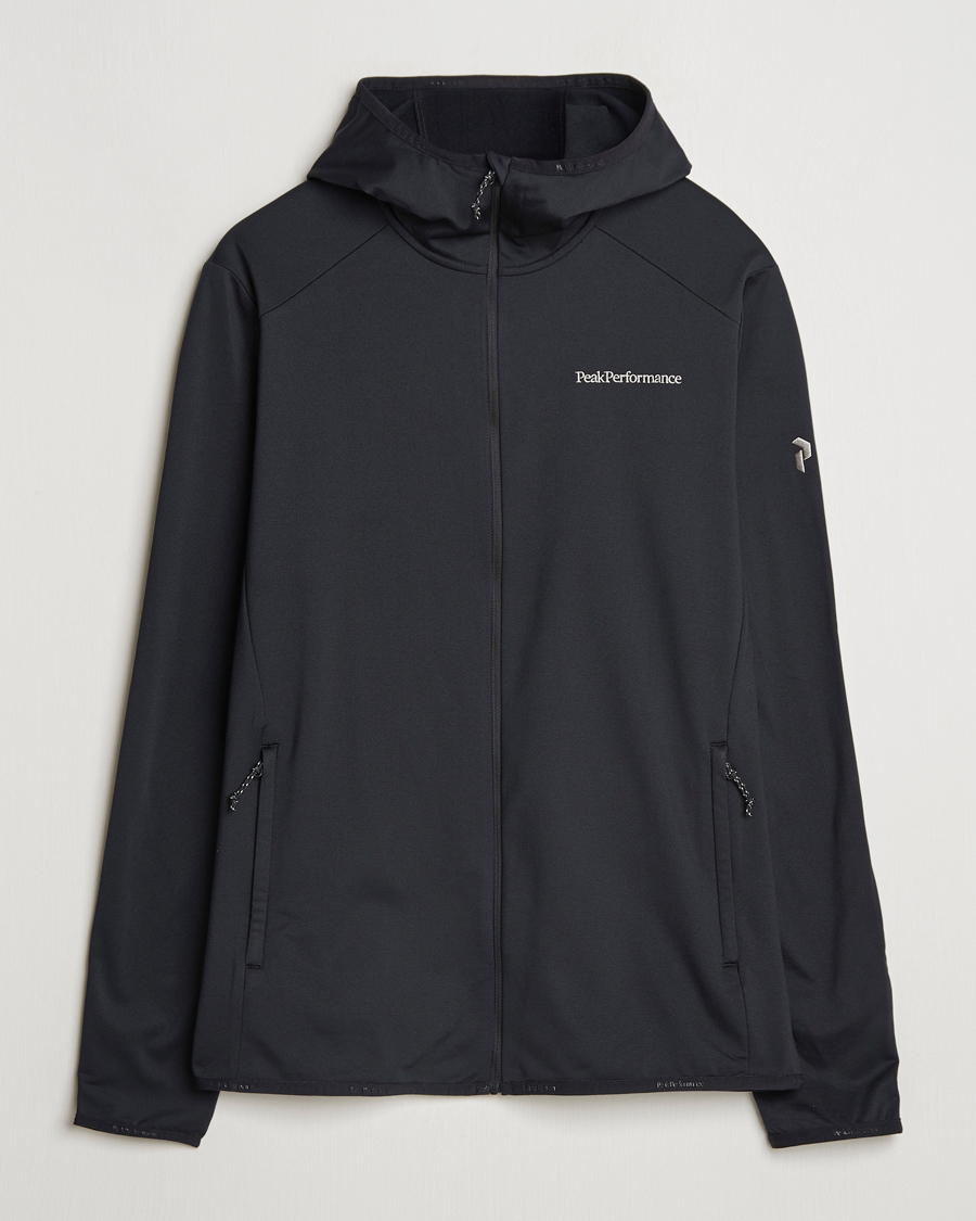 Herren | Pullover | Peak Performance | Light Hooded Full Zip Black