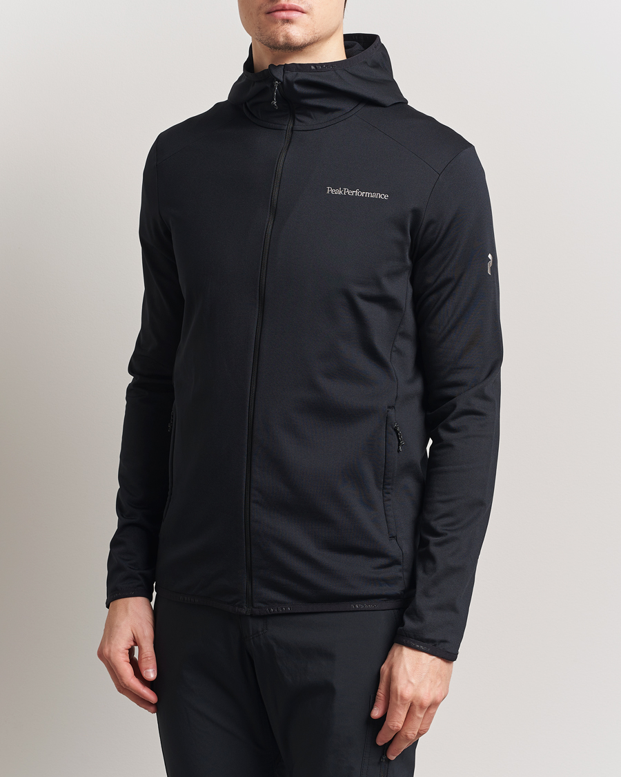 Herren | Pullover | Peak Performance | Light Hooded Full Zip Black