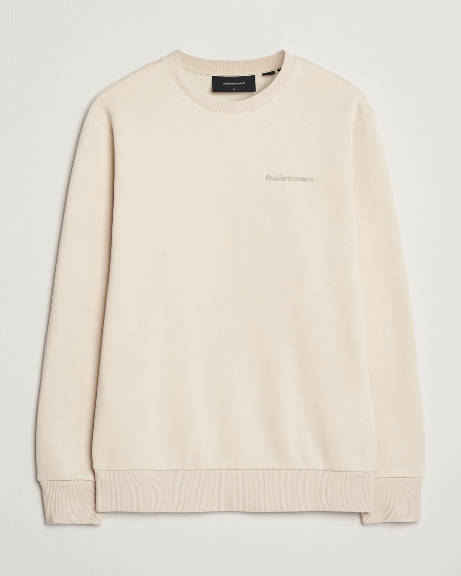 Herren | Pullover | Peak Performance | Original Crew Neck Sweatshirt Sand Fog