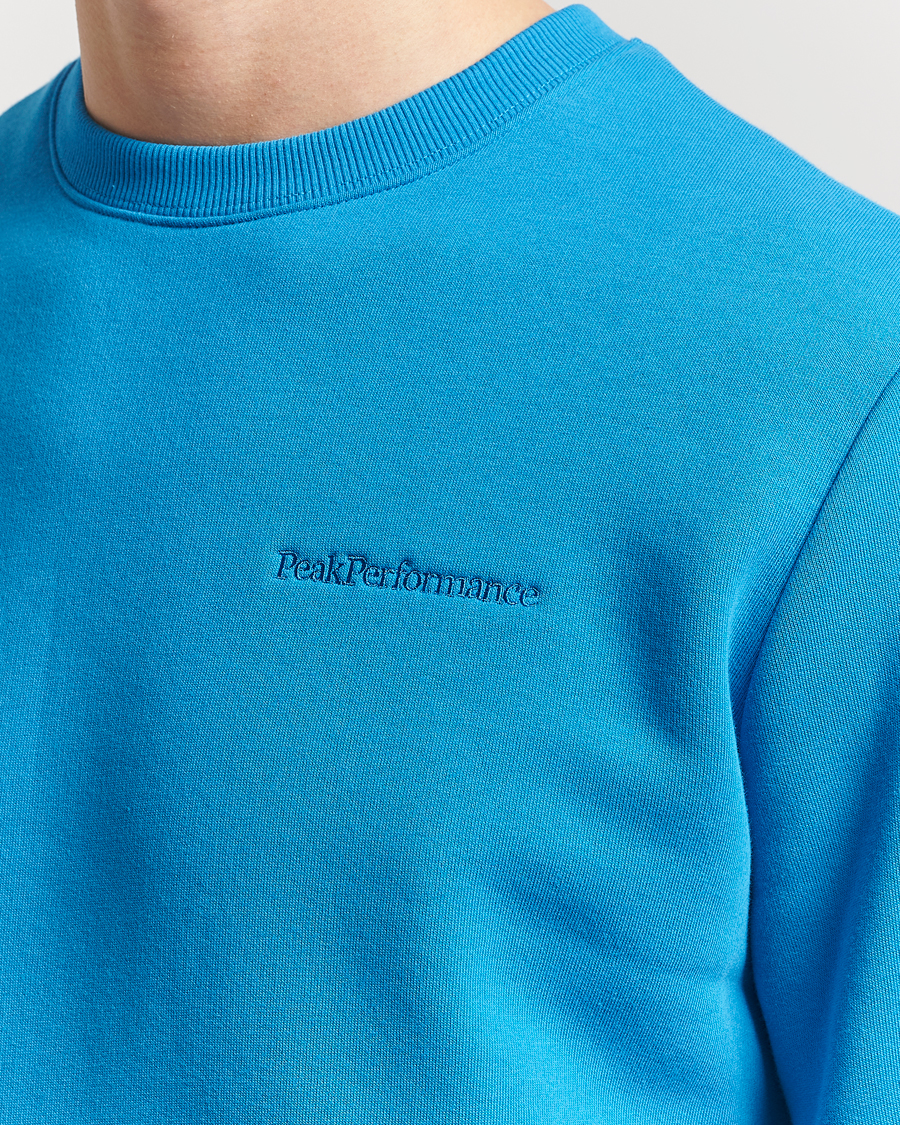 Herren | Pullover | Peak Performance | Original Crew Neck Sweatshirt Brilliant Blue