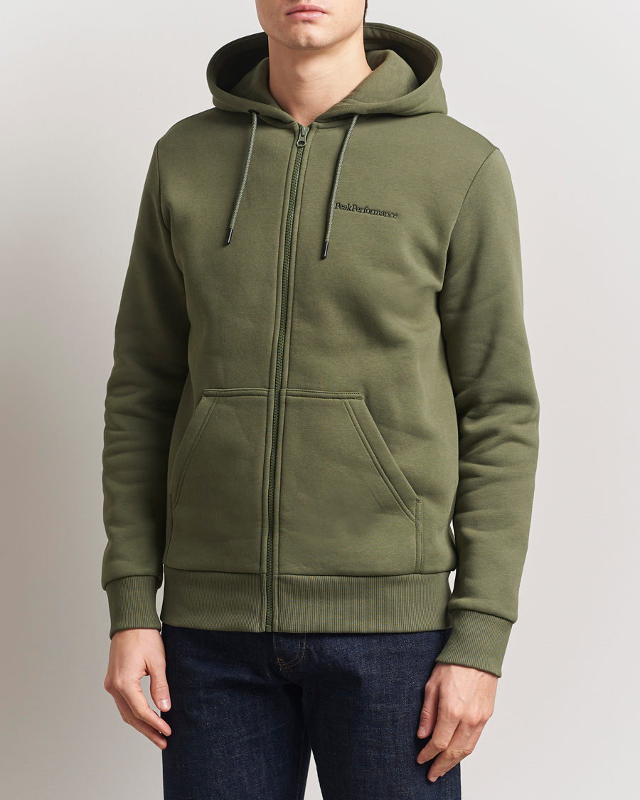 Herren | Pullover | Peak Performance | Original Full Zip Hoodie Pine Needle