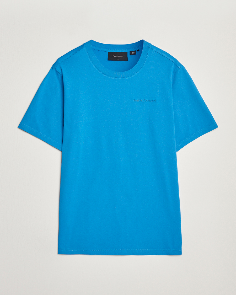 Herren | T-Shirts | Peak Performance | Original Crew Neck T-Shirt Brilliant Blue