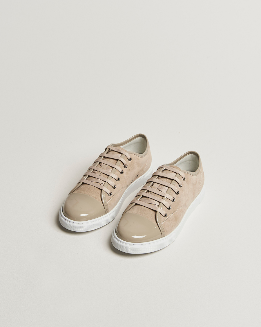 Herren | Lanvin Womens Patent Cap Toe Sneaker Beige | Lanvin | Womens Patent Cap Toe Sneaker Beige