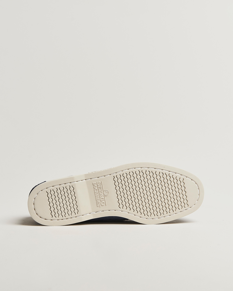 Herren | Sebago Docksides Portland Nubuck Boat Shoe Blue Navy | Sebago | Docksides Portland Nubuck Boat Shoe Blue Navy