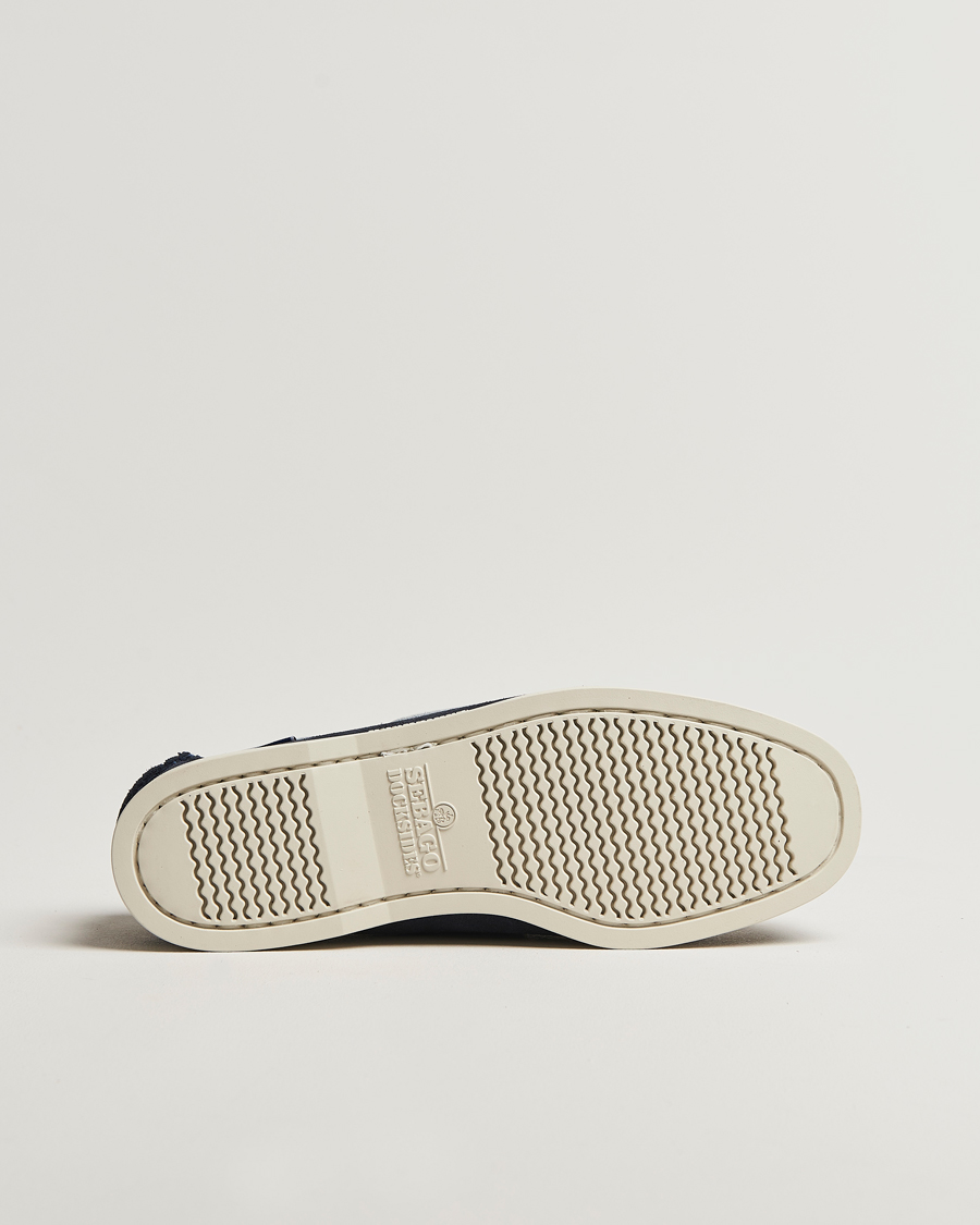 Herren | Segelschuhe | Sebago | Docksides Portland Jib Boat Shoe Navy/Grey