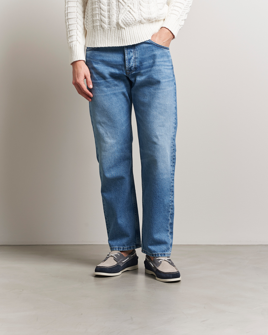 Herren | Segelschuhe | Sebago | Docksides Portland Jib Boat Shoe Navy/Grey