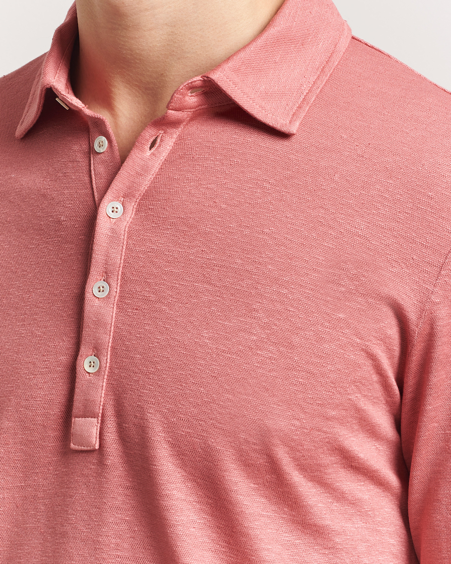Herren | Pullover | Massimo Alba | Raya Long Sleeve Polo Coral