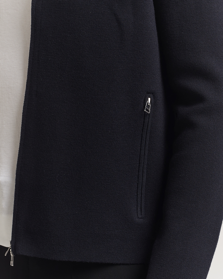 Herren | Pullover | Tiger of Sweden | Celyn Knitted Full Zip Light Ink