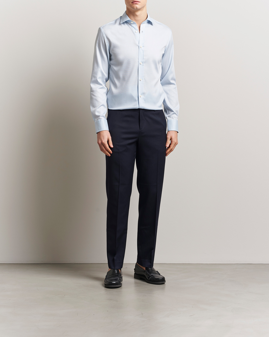 Herren | Hemden | Tiger of Sweden | Adley Cotton Shirt Light Blue