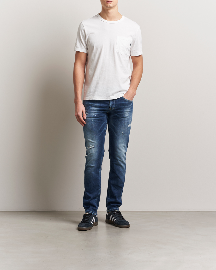 Herren | Jeans | Dondup | George Distressed Jeans Dark Blue