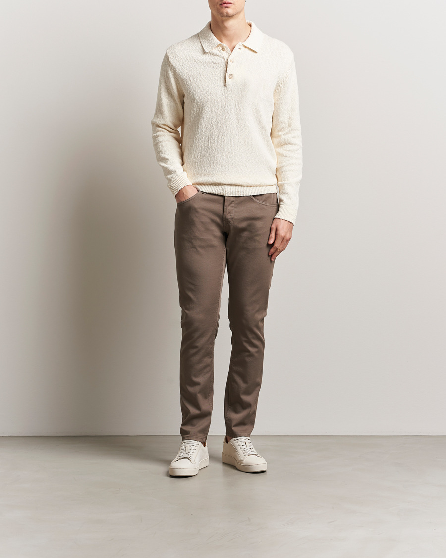Herren | Hosen | Dondup | George Gabardine 5-Pocket Pants Brown