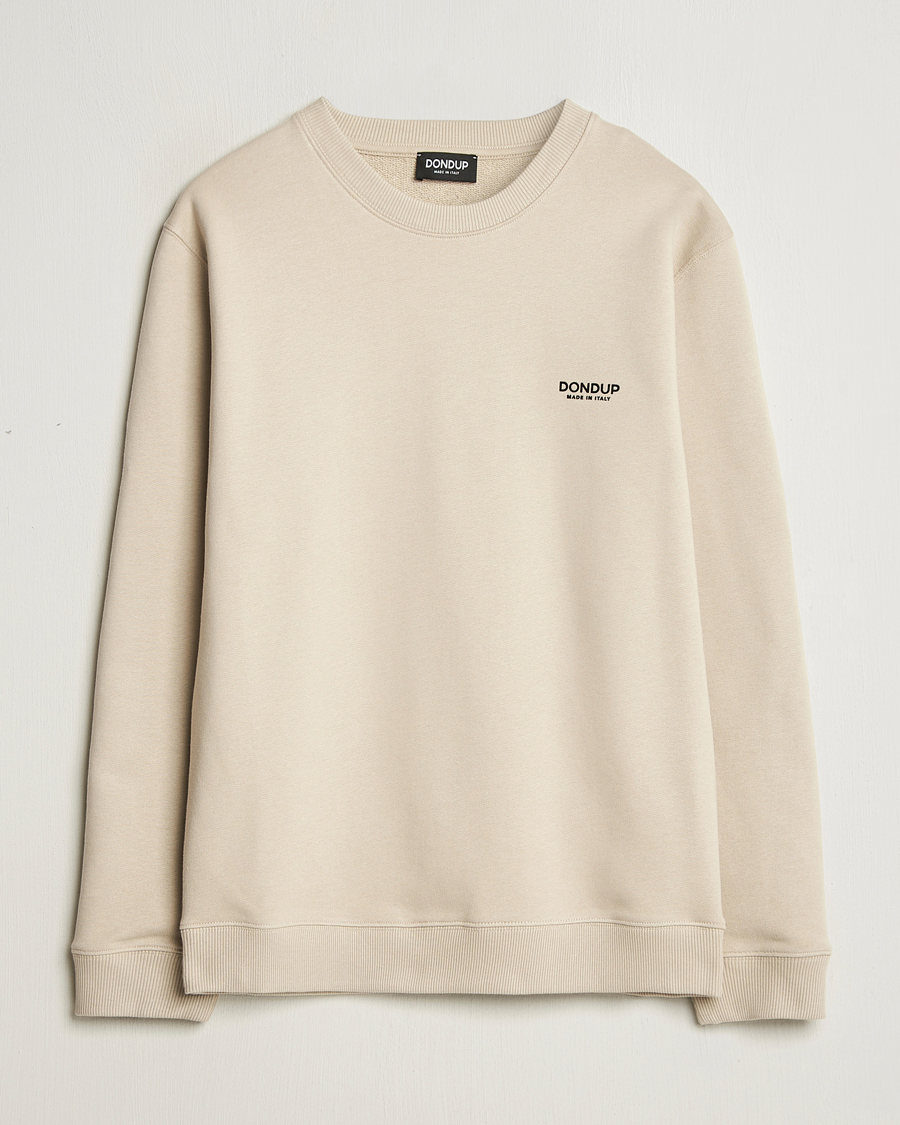 Herren | Pullover | Dondup | Logo Crew Neck Sweatshirt Sand