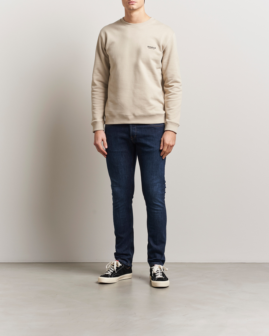 Herren | Pullover | Dondup | Logo Crew Neck Sweatshirt Sand