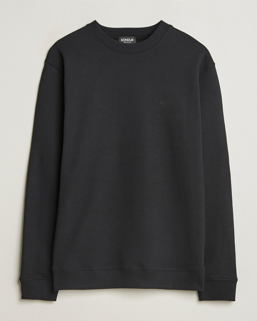 Herren | Pullover | Dondup | Logo Crew Neck Sweatshirt Black