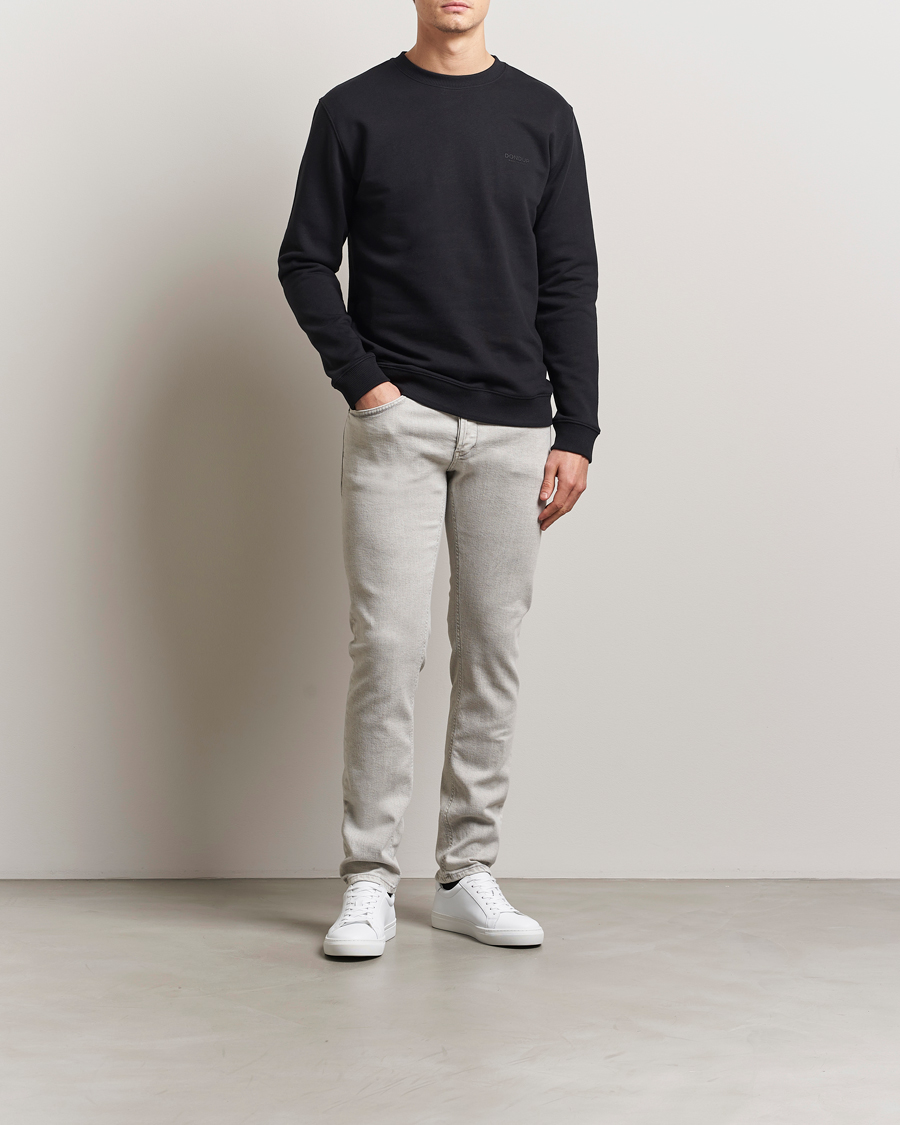 Herren | Pullover | Dondup | Logo Crew Neck Sweatshirt Black