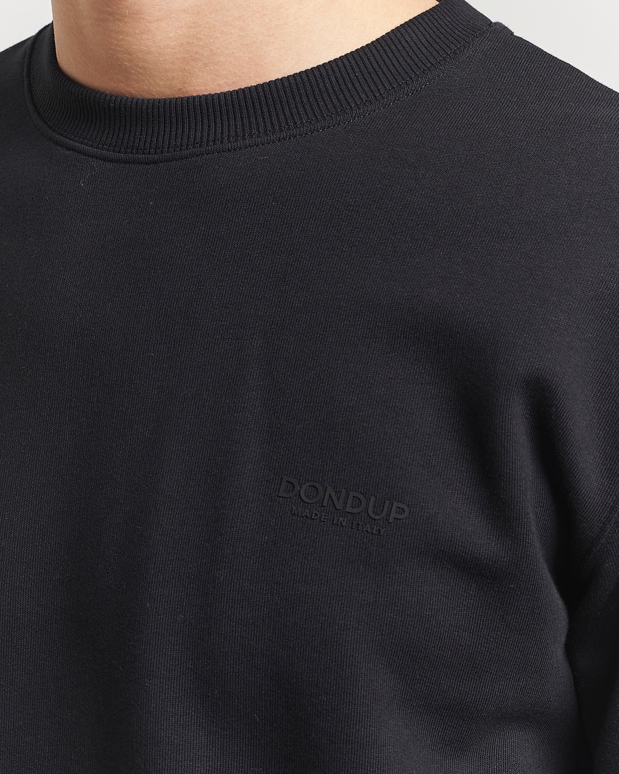 Herren | Pullover | Dondup | Logo Crew Neck Sweatshirt Black